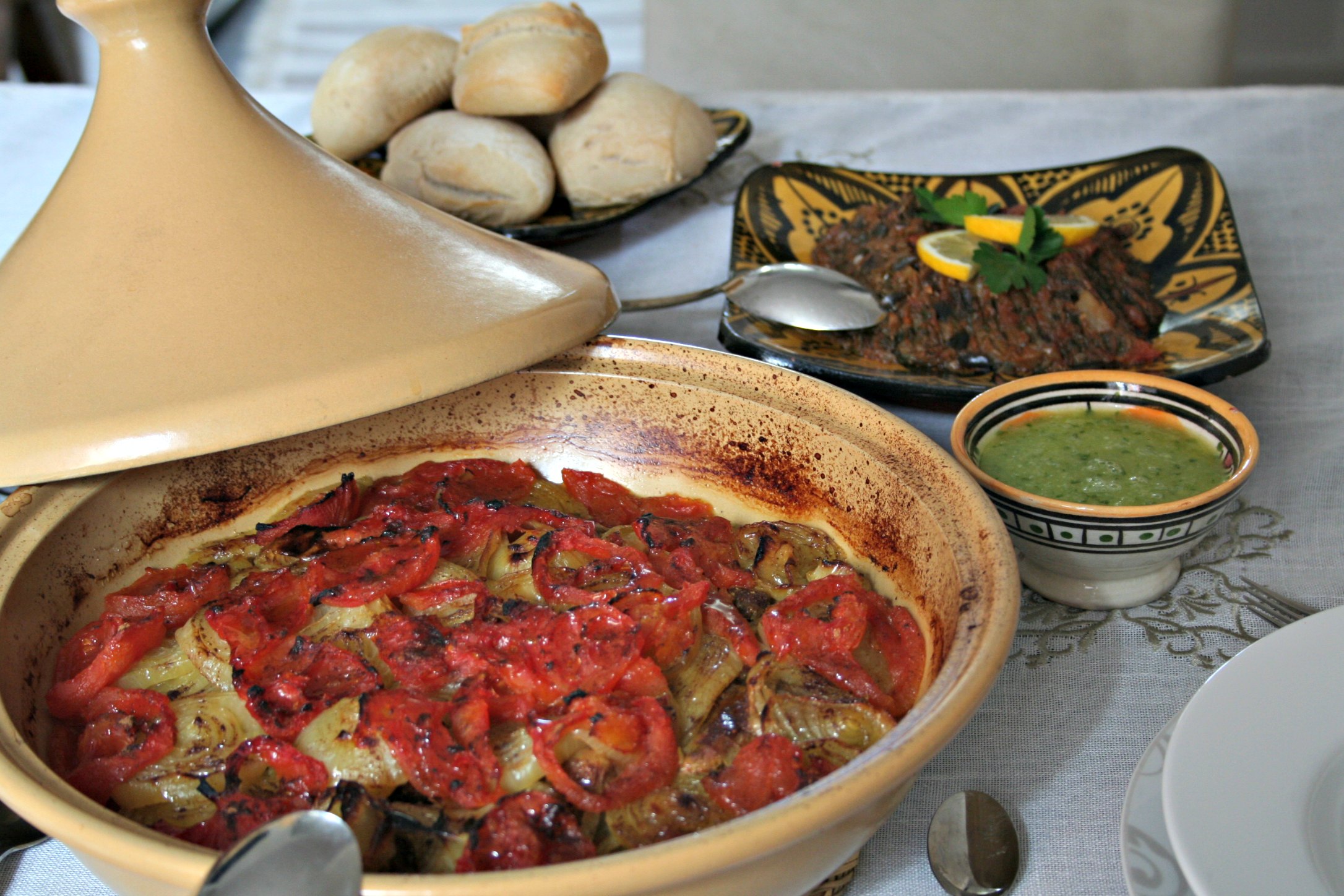 repas marocain la table d'Asmaa